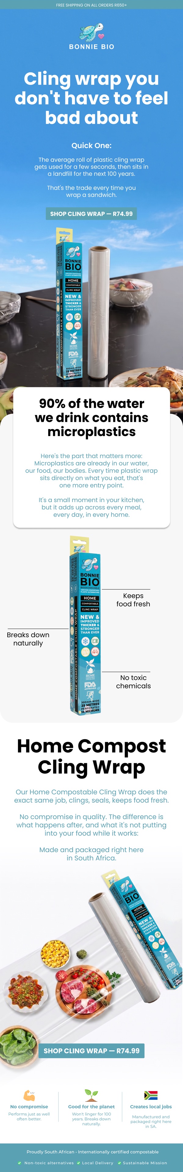 Bonnie Bio cling wrap